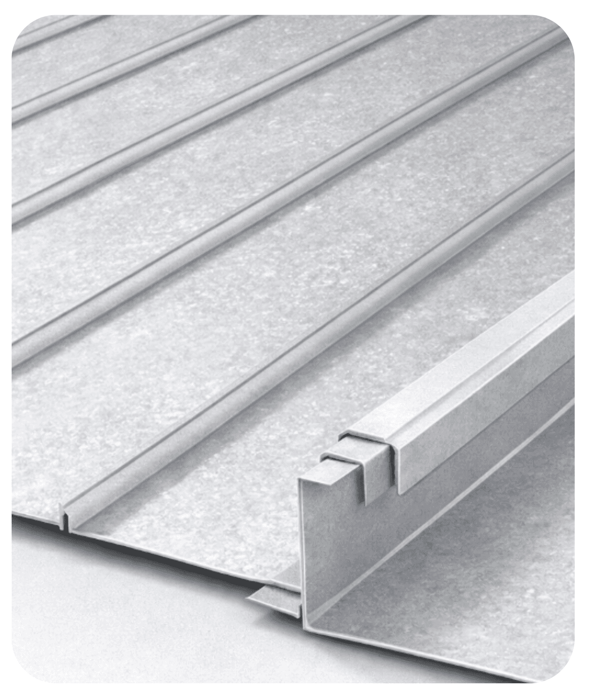 1 1/2" Standing Seam Aluminium Profile